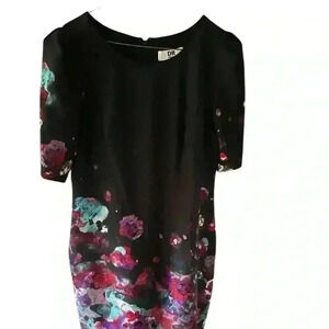 DR Collection Black dress with hint of color to bottom